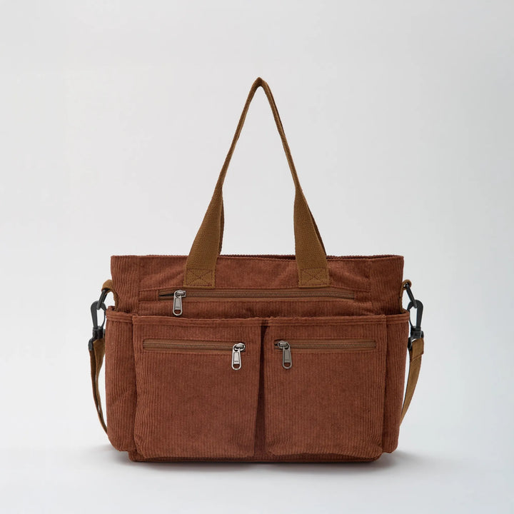 SIMONE™ – Spacious Corduroy Shoulder Bag