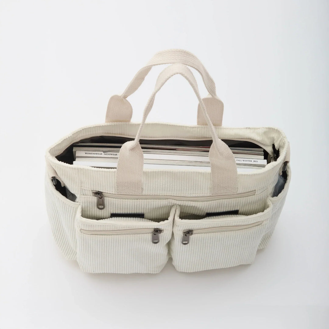 SIMONE™ – Spacious Corduroy Shoulder Bag