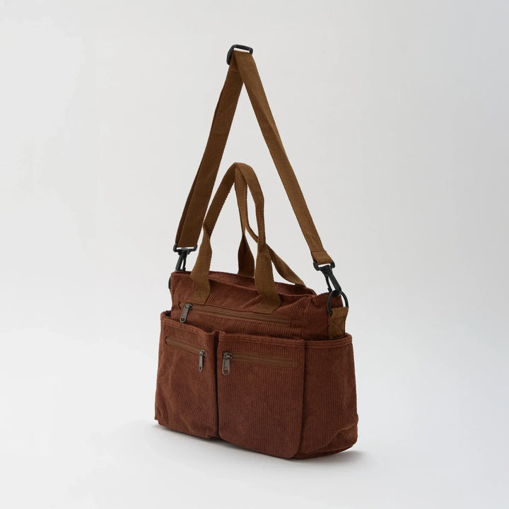 SIMONE™ – Spacious Corduroy Shoulder Bag
