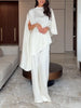 Samantha Satin Top and Trousers Set