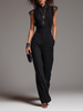 Celeste Chiffon Blouse and Wide-Leg Trousers Set