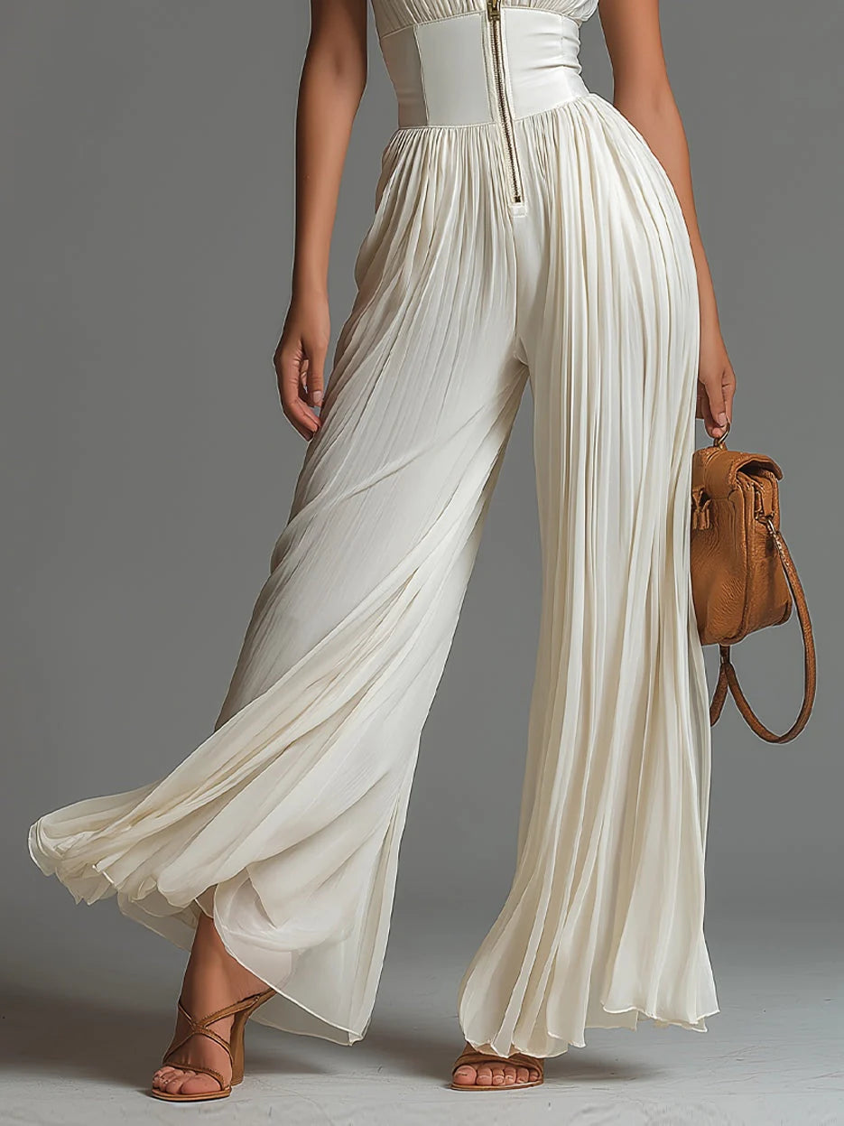 ROSELYN™ – Pleated Wide-Leg Jumpsuit