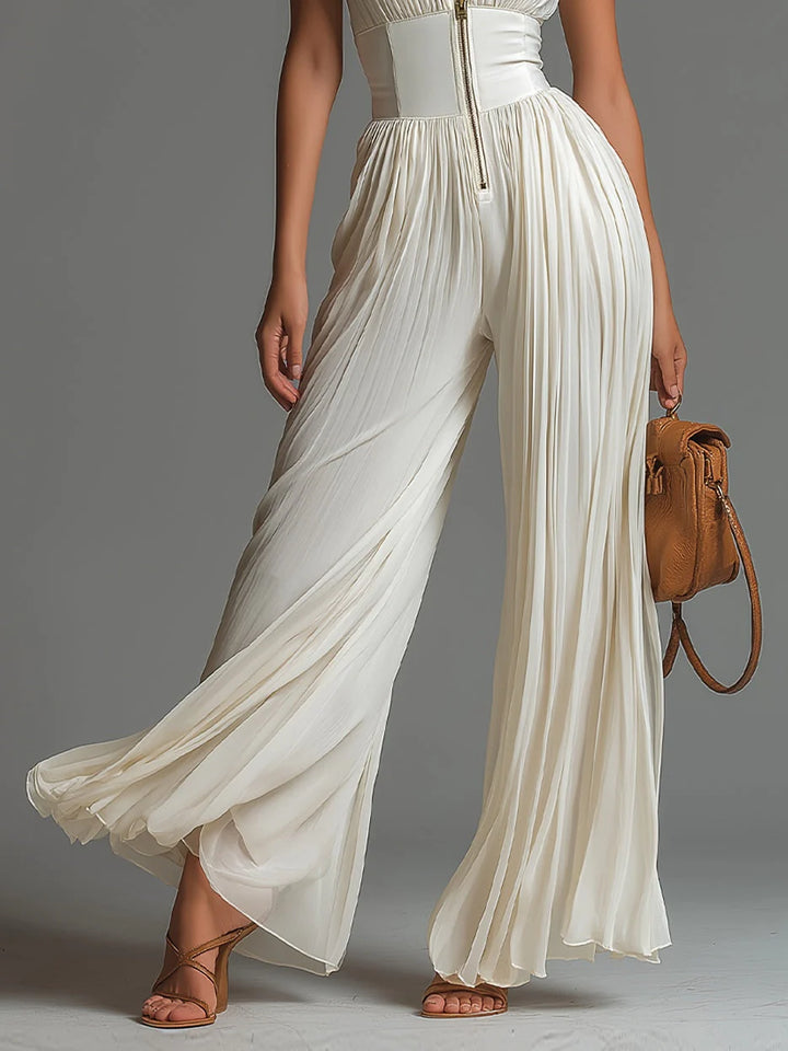 ROSELYN™ – Pleated Wide-Leg Jumpsuit
