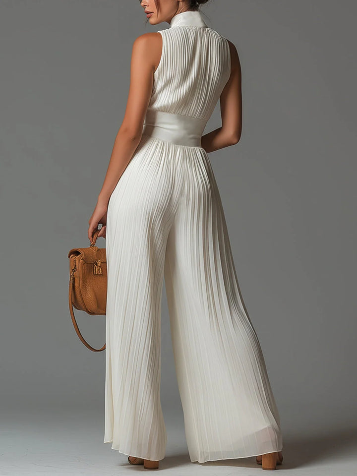 ROSELYN™ – Pleated Wide-Leg Jumpsuit