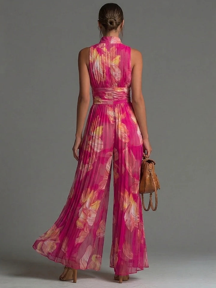 ROSELYN™ – Pleated Wide-Leg Jumpsuit