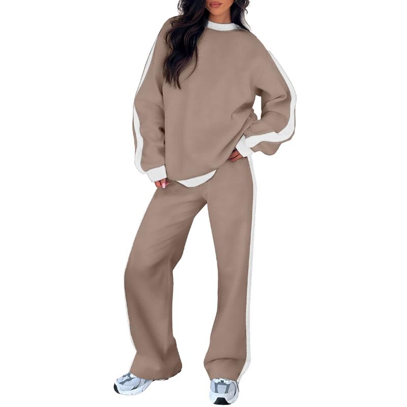 SANDI™ - Comfortable 2-Piece Lounge Set Sweatshirt & Straight Leg Trousers