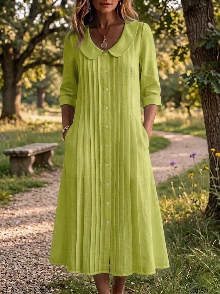 CÉCILE™ – Pleated Maxi Dress