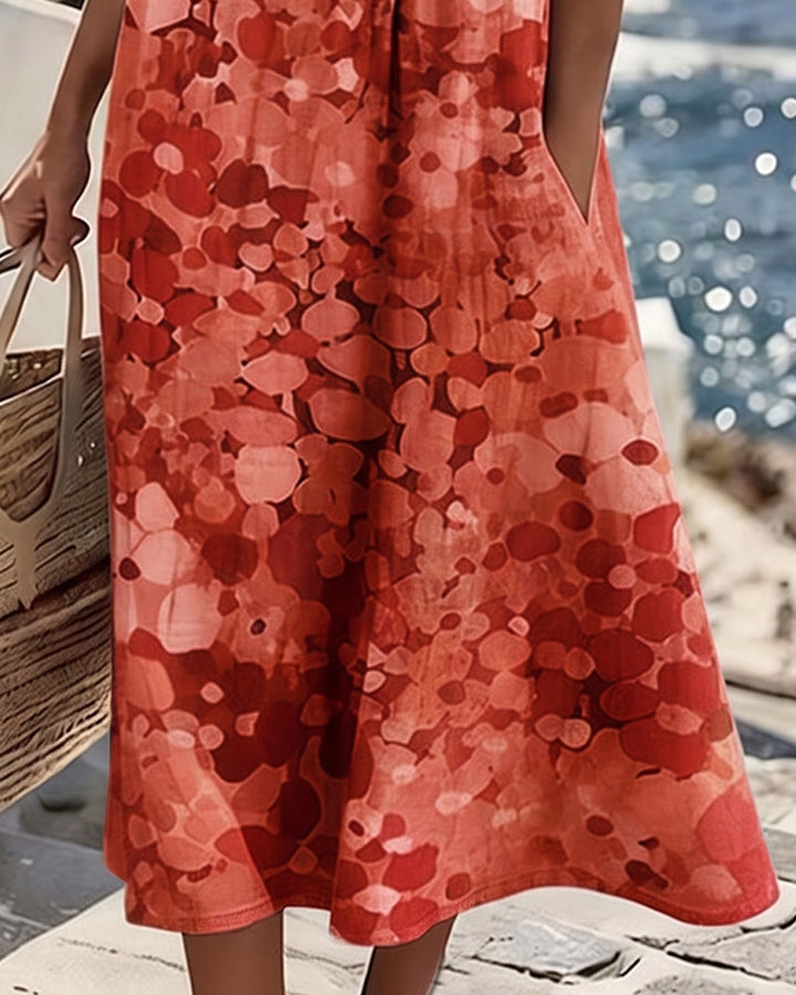 ISABELLE™ – Floral Print Midi Dress