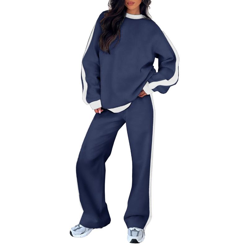 SANDI™ - Comfortable 2-Piece Lounge Set Sweatshirt & Straight Leg Trousers