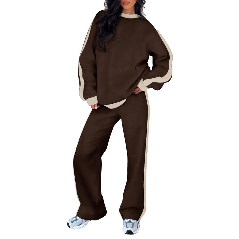 SANDI™ - Comfortable 2-Piece Lounge Set Sweatshirt & Straight Leg Trousers