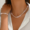 LISETTE™ – Handcrafted Leaf Chain Jewellery Set