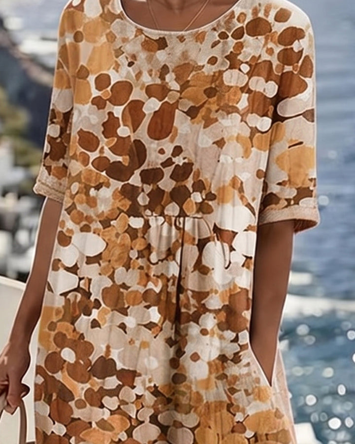 ISABELLE™ – Floral Print Midi Dress