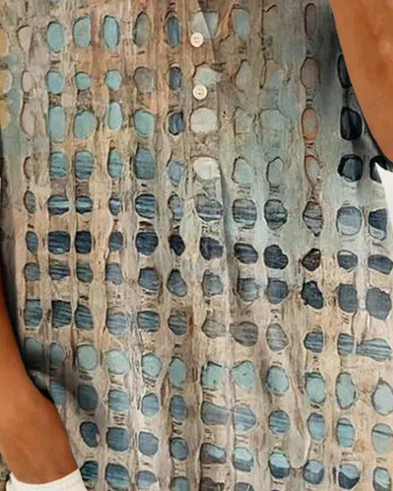 ANNE™ – Painted Spot Button Blouse