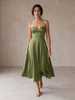Liora | Elegant Midi Dress Without Straps