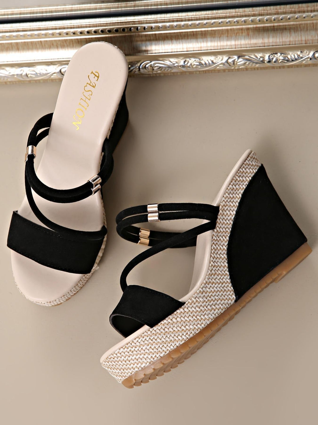 Cora™ Woven Wedge Sandal – Elegant Height, All-Day Comfort
