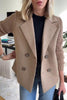 SORELLE™ - Elegant Knit-Sleeve Blazer