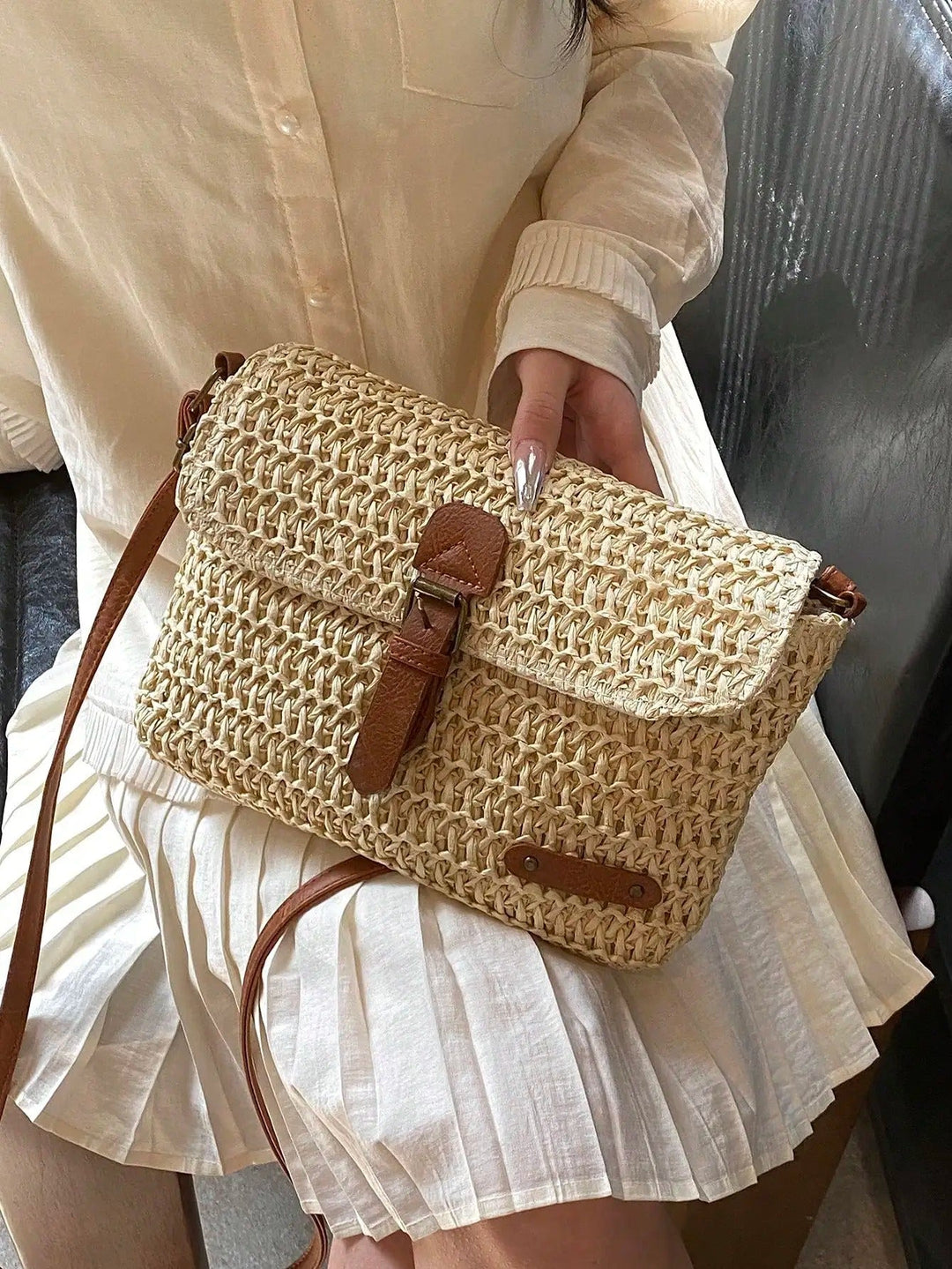 GISELE™ – Straw Crossbody Bag