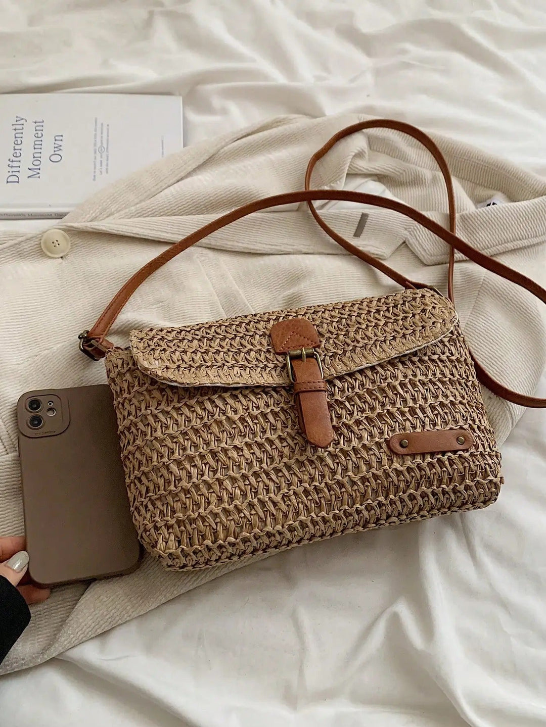 GISELE™ – Straw Crossbody Bag