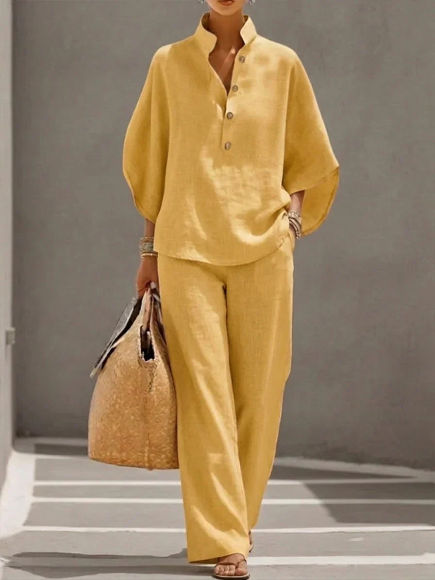 DIANE™ – Linen-Look Two-Piece Set