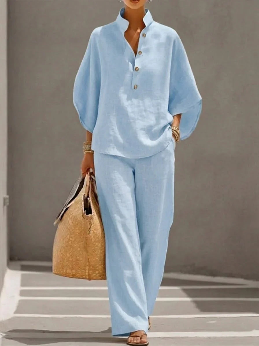 DIANE™ – Linen-Look Two-Piece Set