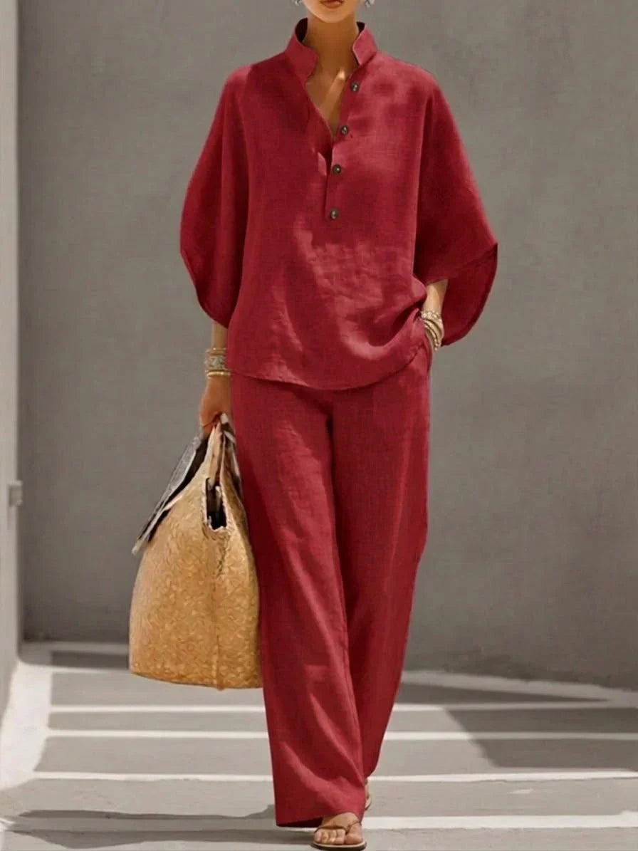 DIANE™ – Linen-Look Two-Piece Set